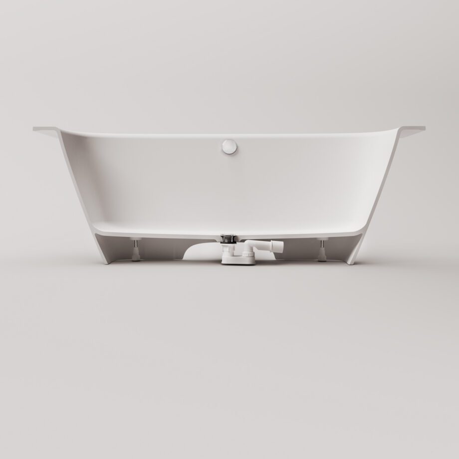 Sisseehitatav kivivann PAA SMART 170 A 170×75 cm, ümar nurk A, läikiv kivimass 9 Inbyggnadsbadkar PAA SMART 150 A 150x75 cm, gjutmarmor – 9