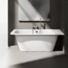 Sisseehitatav kivivann PAA SMART 170 A 170×75 cm, ümar nurk A, läikiv kivimass 2 Inbyggnadsbadkar PAA SMART 150 A 150x75 cm, gjutmarmor – 2