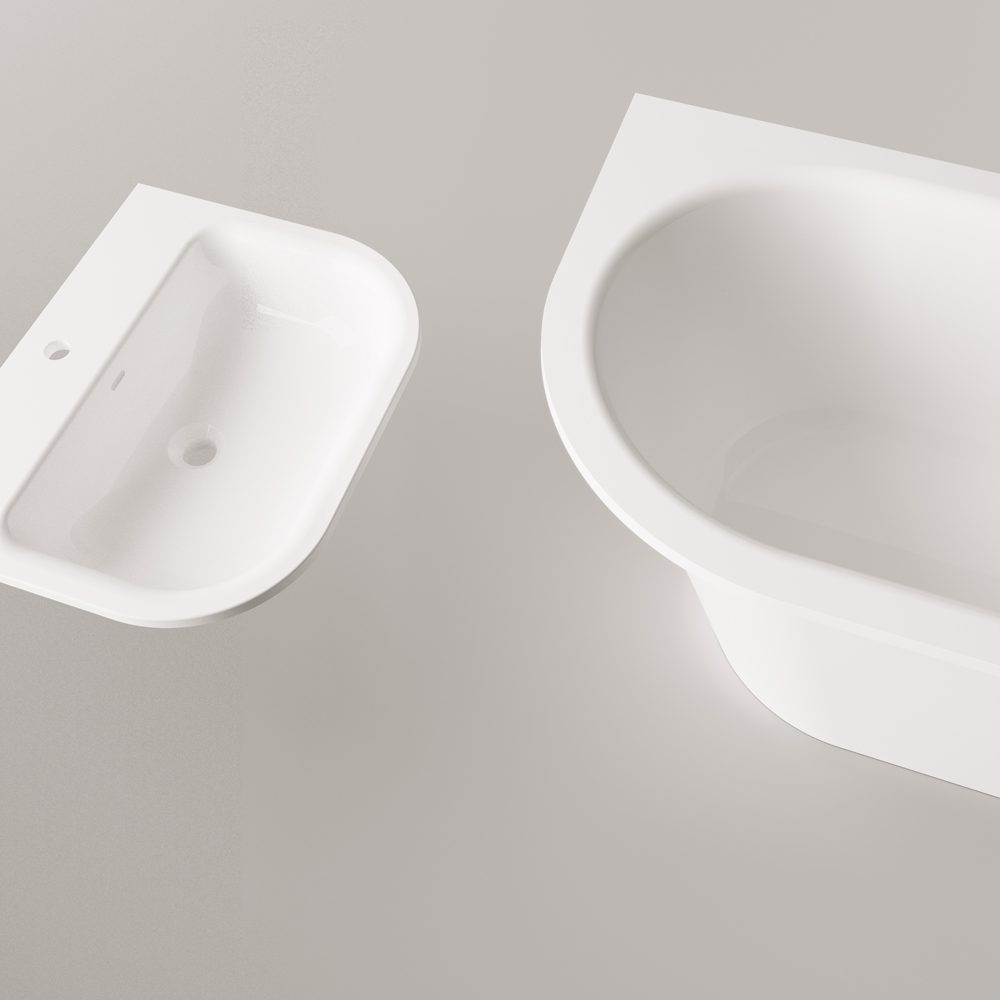 Inbyggnadsbadkar PAA VARIO L AD 166x75 cm, gjutmarmor – 4