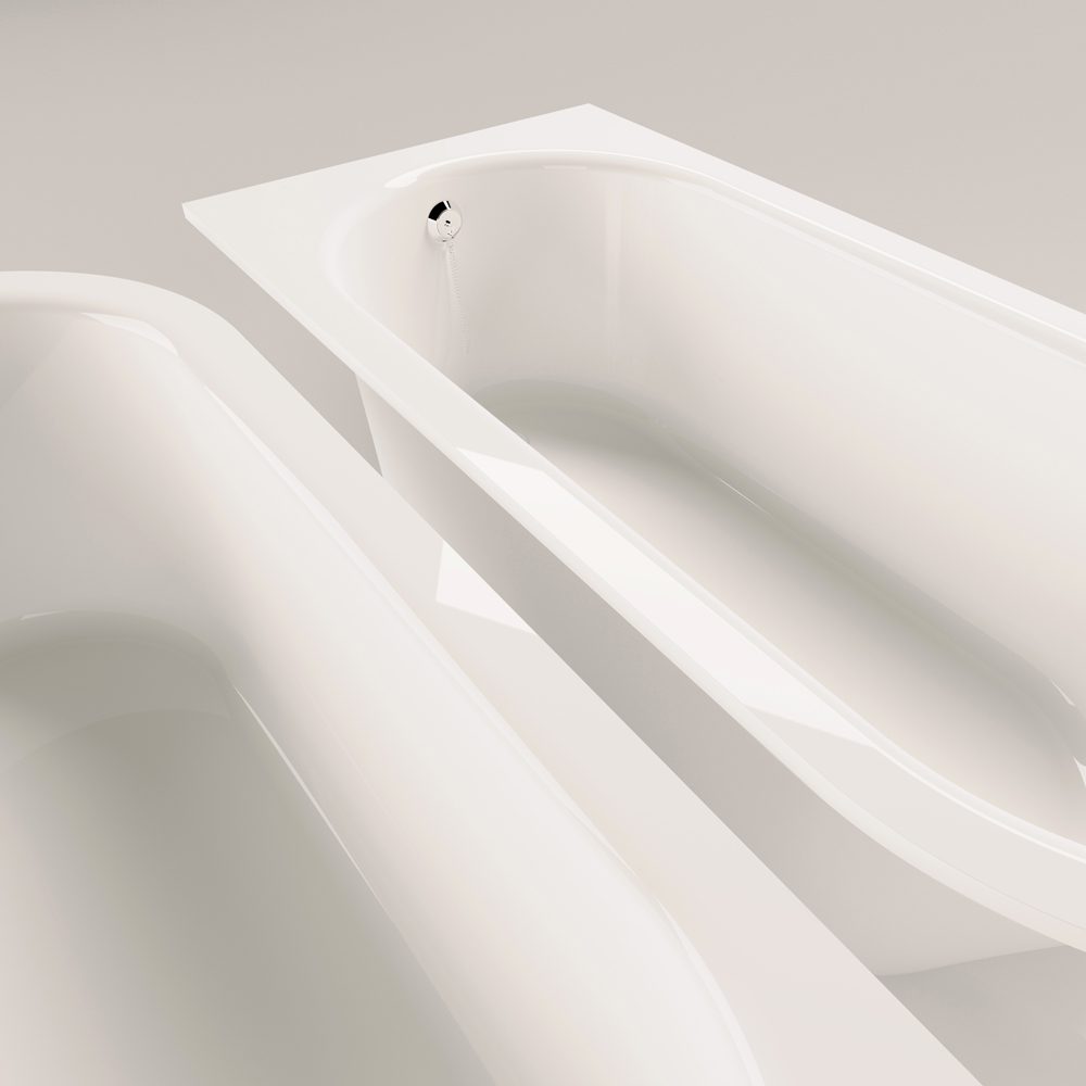 Inbyggnadsbadkar PAA VARIO M B 158x75 cm, gjutmarmor – 3