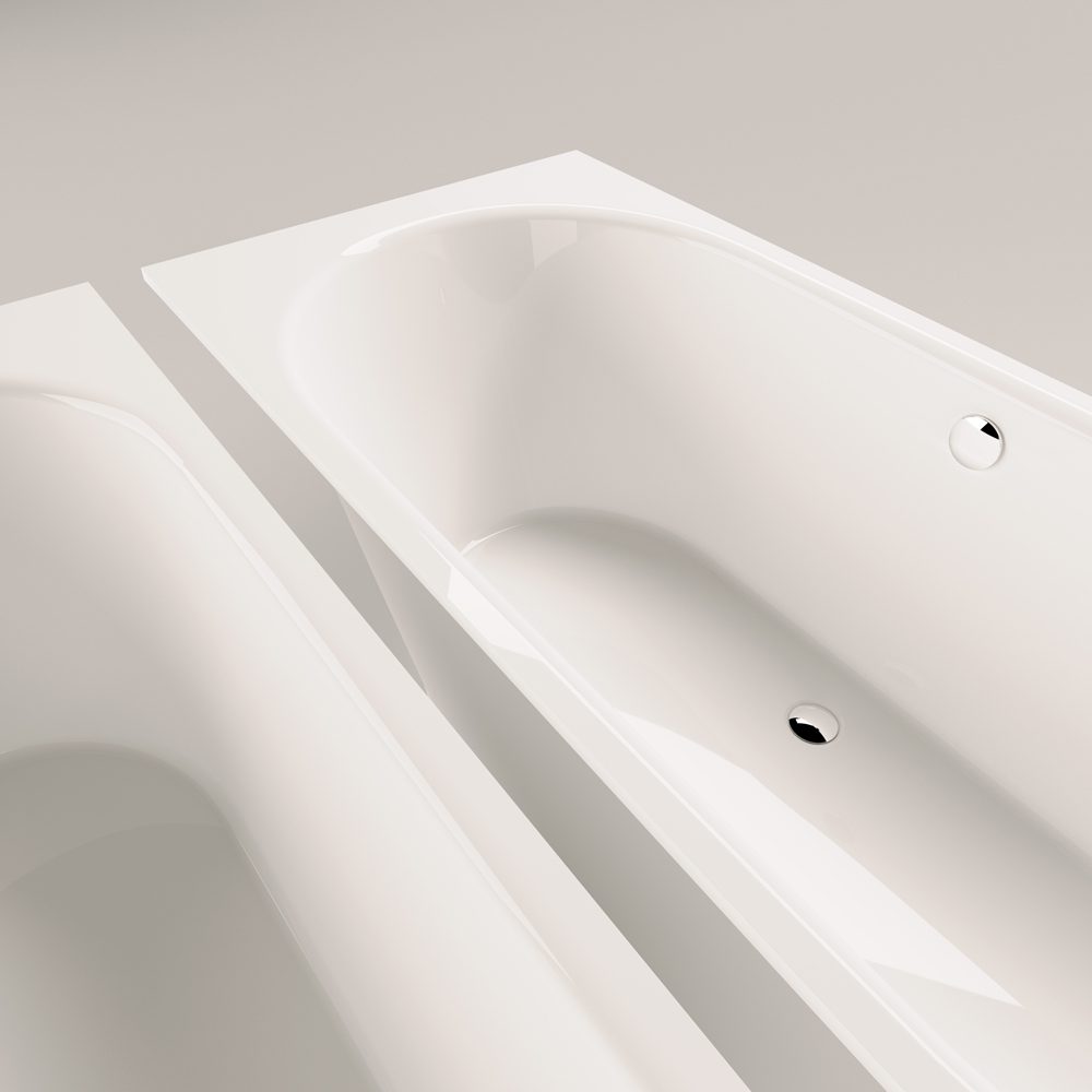 Inbyggnadsbadkar PAA VARIO XL 185x80 cm, gjutmarmor – 5