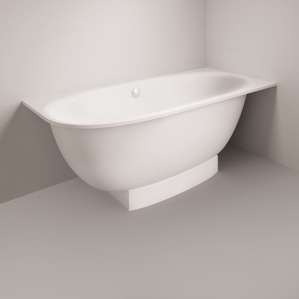 Inbyggnadsbadkar PAA VERSO A 170x75 cm, gjutmarmor – 4