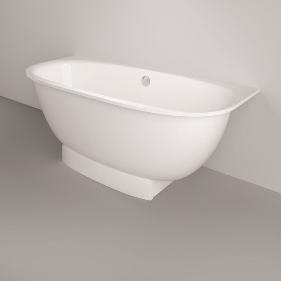 Sisseehitatav kivivann PAA VERSO AD 170×75 cm, ümarad nurgad A ja D, läikiv kivimass 4 Inbyggnadsbadkar PAA VERSO AD 170x75 cm, gjutmarmor – 4