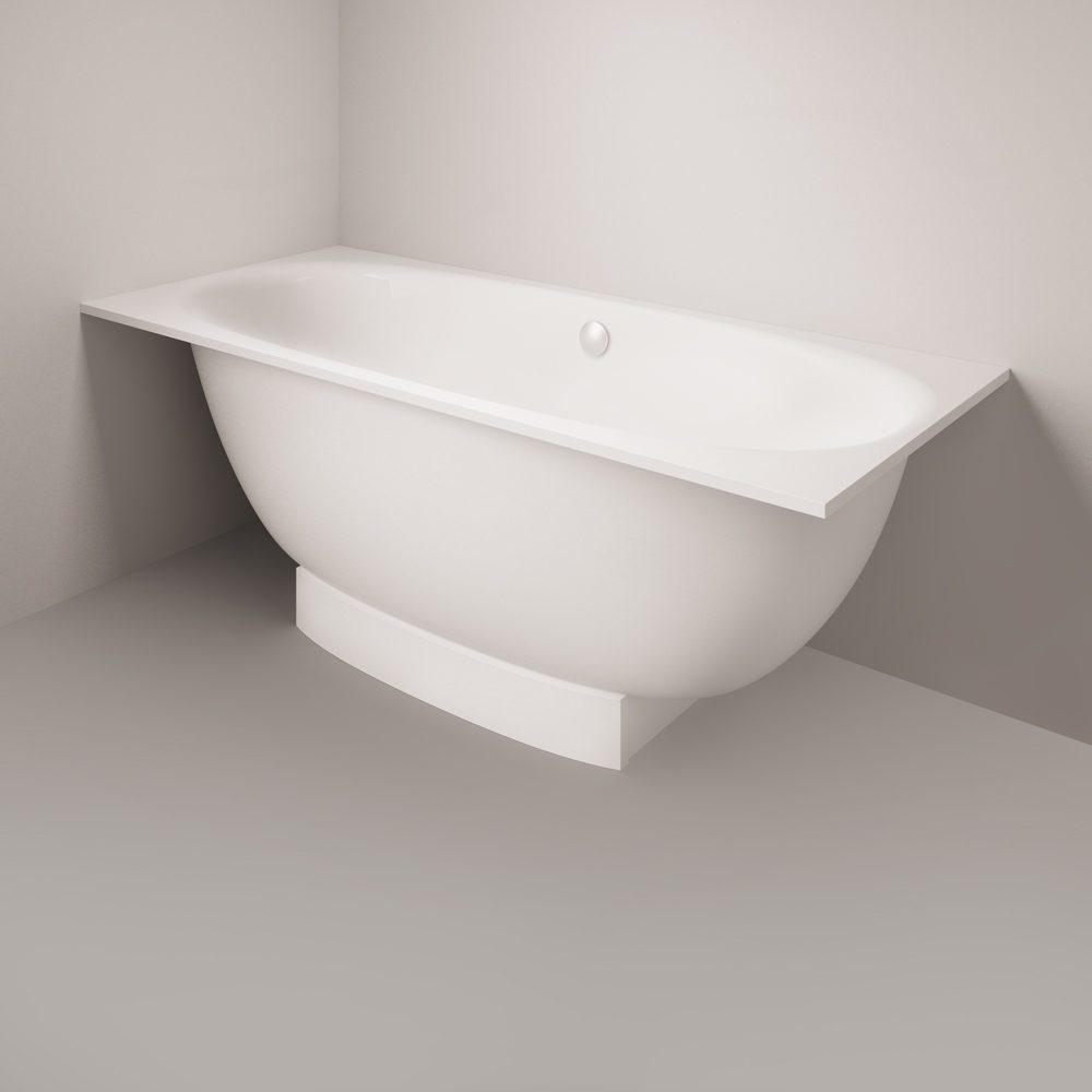 Inbyggnadsbadkar PAA VERSO 170x75 cm, gjutmarmor – 4