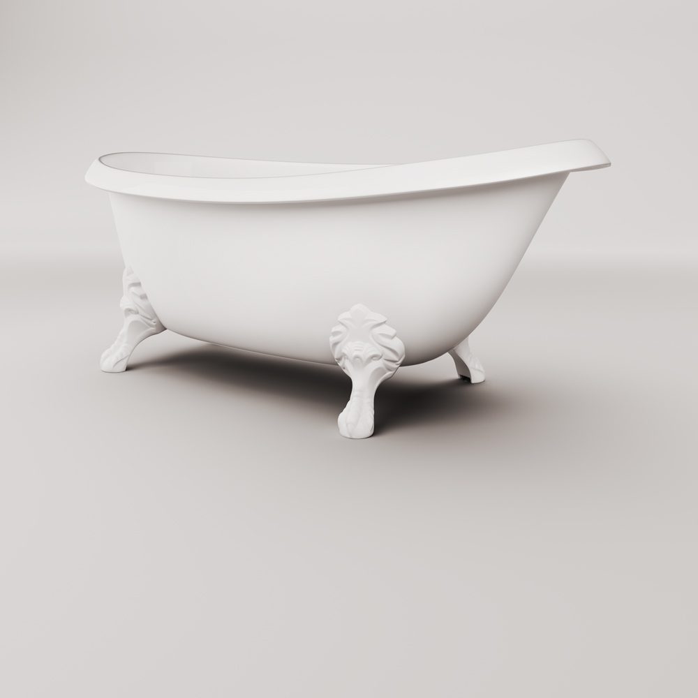 Badkar på tassar PAA VICTORIA 170x83 cm, gjutmarmor – 6