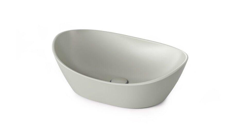 Valamu tööpinnale PAA AMORE 60×37 cm, kivimass 4 Ovanpåliggande handfat PAA AMORE 60x37 cm, gjutmarmor – 4