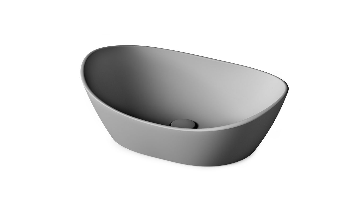 Ovanpåliggande handfat PAA AMORE 60x37 cm, Silkstone – 5