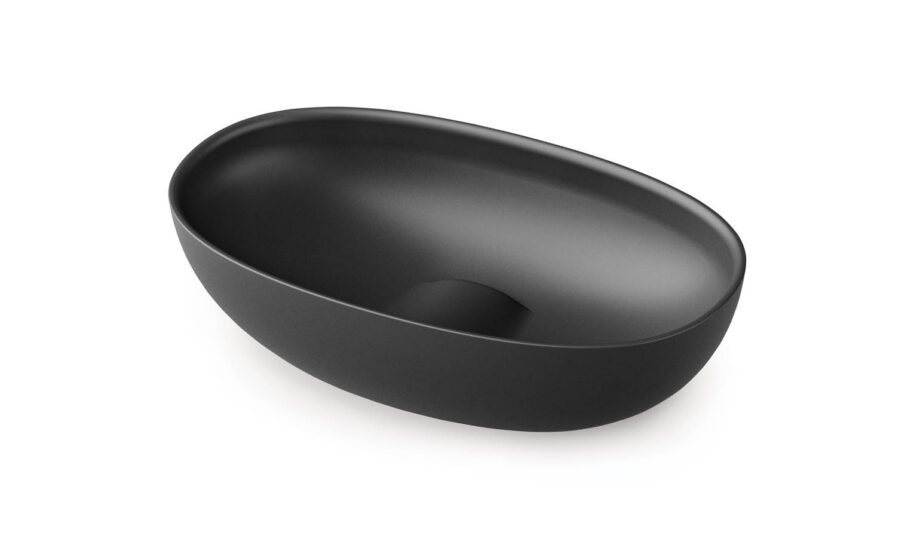 Ovanpåliggande handfat PAA BELLA 65x39 cm, svart Graphite