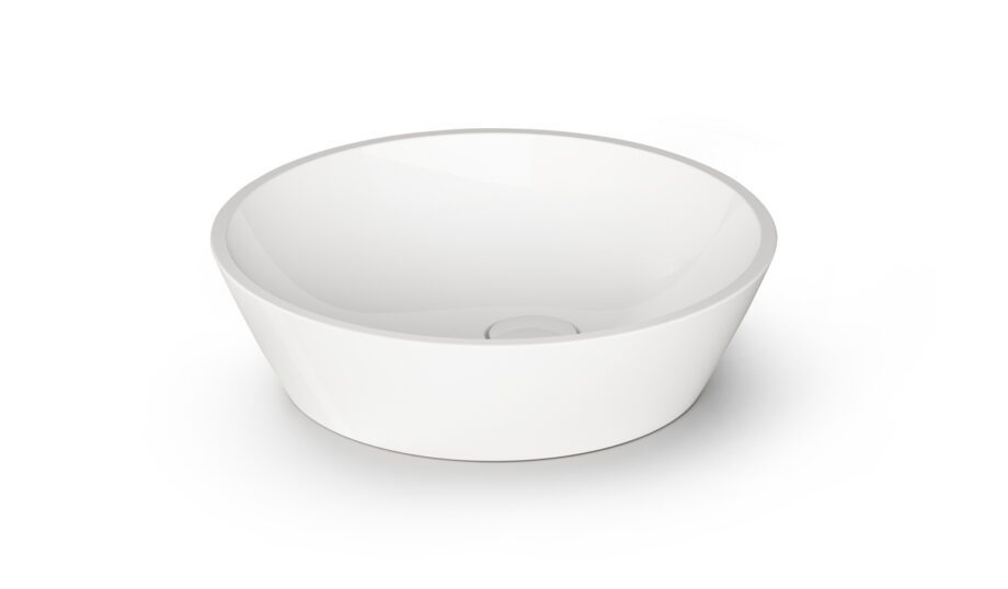 Valamu tööpinnale PAA DECO Ø45 cm, kivimass Ovanpåliggande handfat PAA DECO Ø45 cm, gjutmarmor