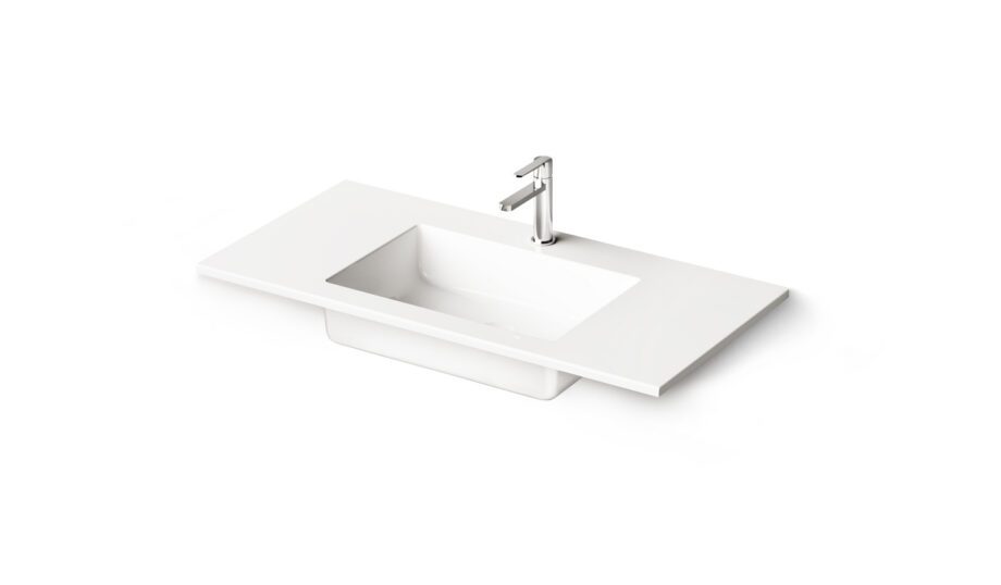 Mööblivalamu PAA LOTO 100, 100×49 cm, kivimass Möbeltvättställ PAA LOTO 100, 100x49 cm, gjutmarmor