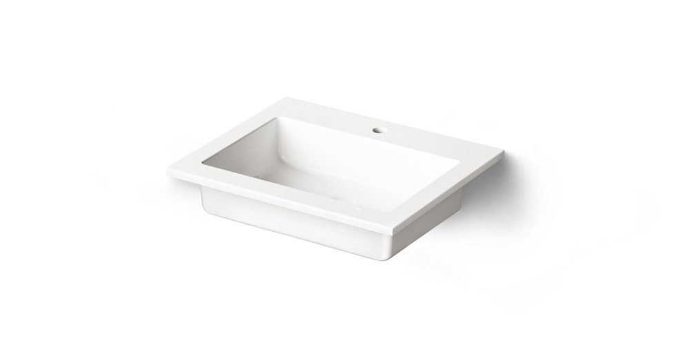 Möbeltvättställ PAA LOTO 60, 60x49 cm, gjutmarmor – 2