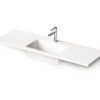 Mööblivalamu PAA LOTO MINI 120, 120×40 cm, kivimass Möbeltvättställ PAA LOTO MINI 120, 120x40 cm, gjutmarmor