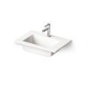 Mööblivalamu PAA LOTO MINI 60, 60×40 cm, kivimass Möbeltvättställ PAA LOTO MINI 60, 60x40 cm, gjutmarmor