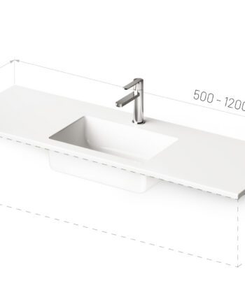 Möbeltvättställ PAA LOTO MINI måttbeställd 50–120 cm