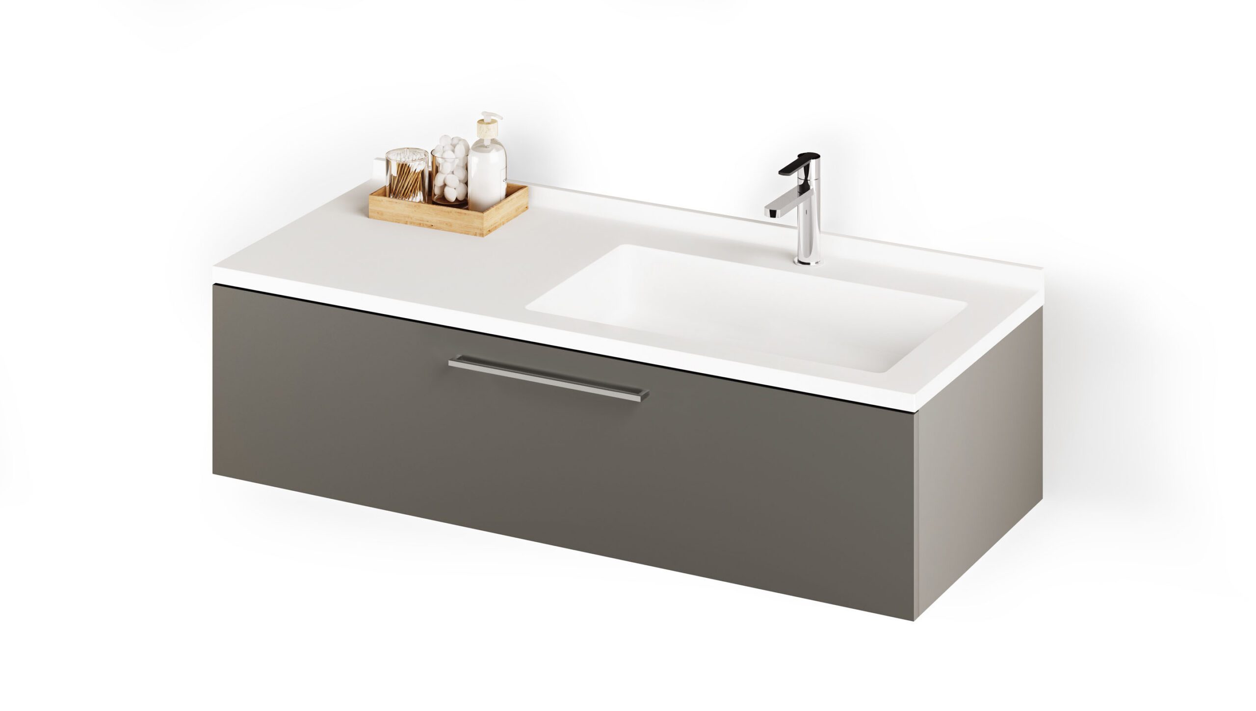 Måttbeställt tvättställ PAA OPUS GRANDE MTM, Silkstone – 2