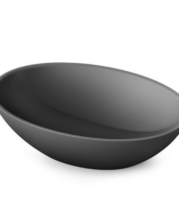 Ovanpåliggande handfat PAA PERLA 51x35,5 cm, svart Graphite