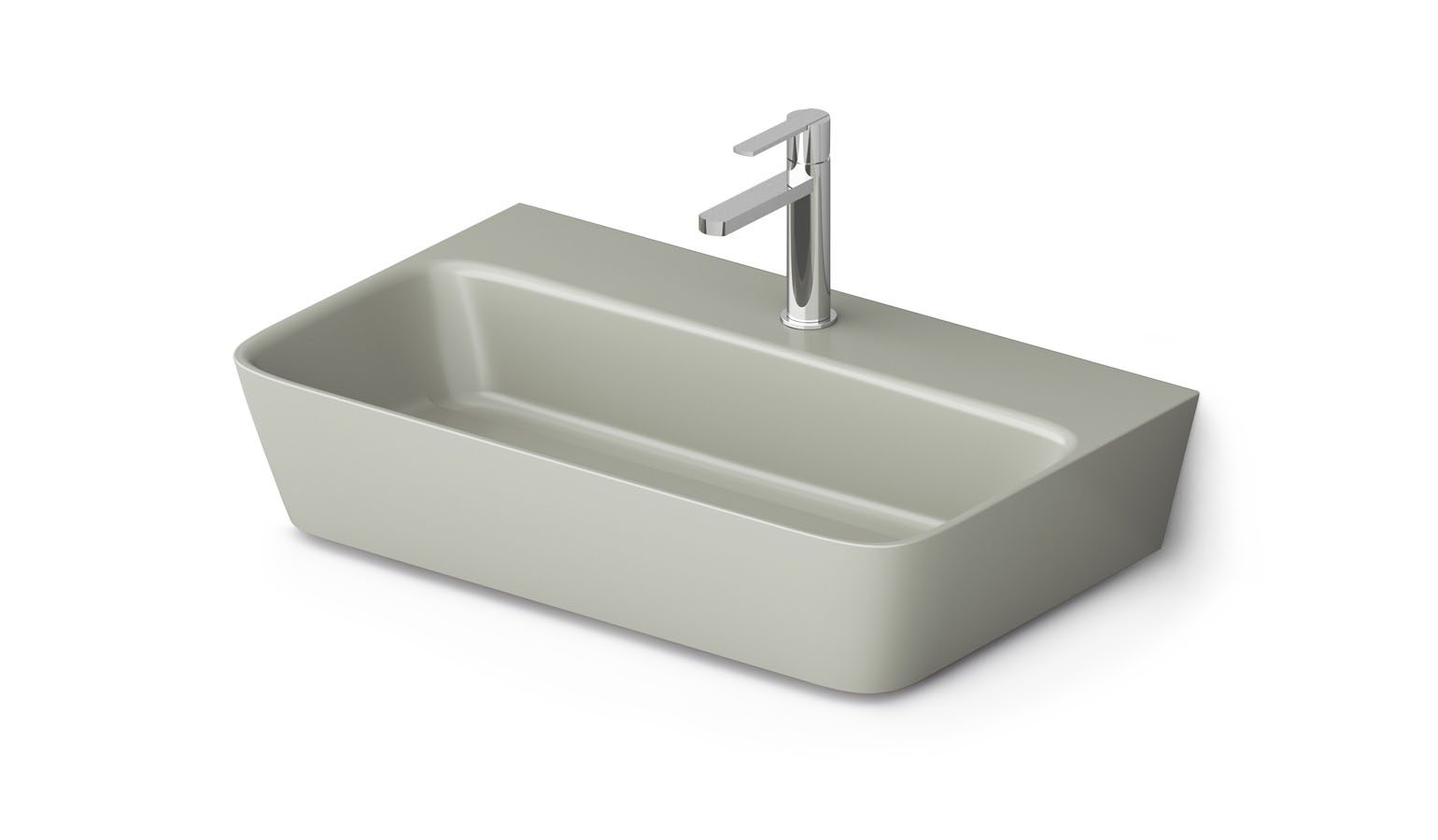 Vägghängt handfat PAA QUADRO 70x43 cm, gjutmarmor – 3