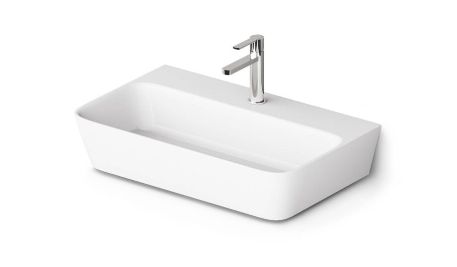 Seinavalamu PAA QUADRO 70×43 cm, kivimass Vägghängt handfat PAA QUADRO 70x43 cm, gjutmarmor