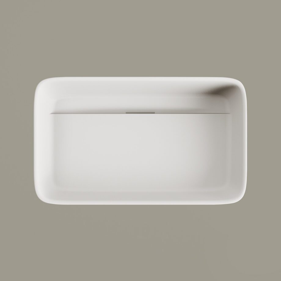 Ovanpåliggande handfat PAA QUADRO ON 55,5x33,5 cm, Silkstone – 2