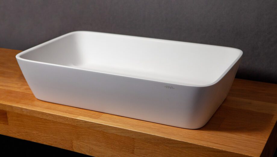 Ovanpåliggande handfat PAA QUADRO ON 55,5x33,5 cm, Silkstone – 5