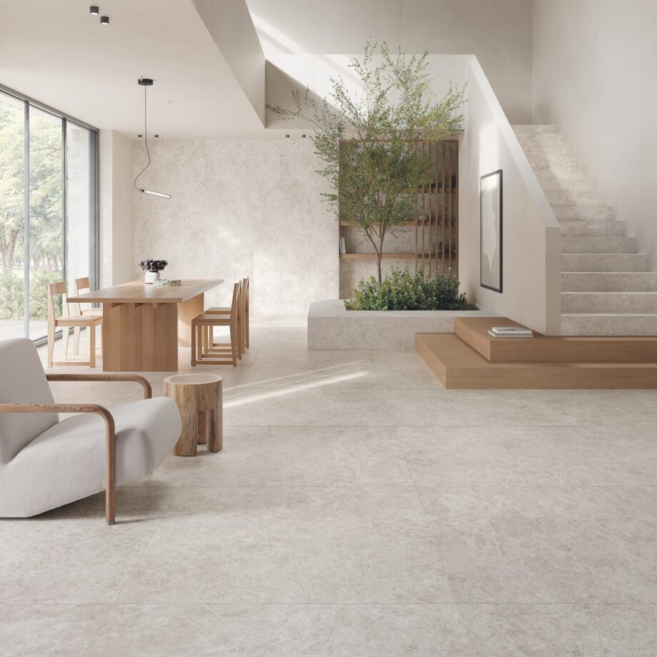 Suur keraamiline plaat kivimustriga ABK Era Delicate Ivory, 120×280 cm, 6 mm, matt (naturale) Storformatsplatta i stenlook ABK Era Delicate Ivory, 120x280 cm, 6 mm, naturmatt – 3