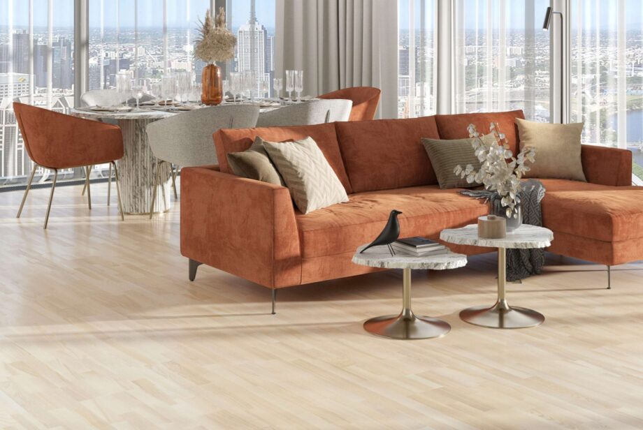 Askparkett 3-stav Esta Elegant vit mattlackad – 2