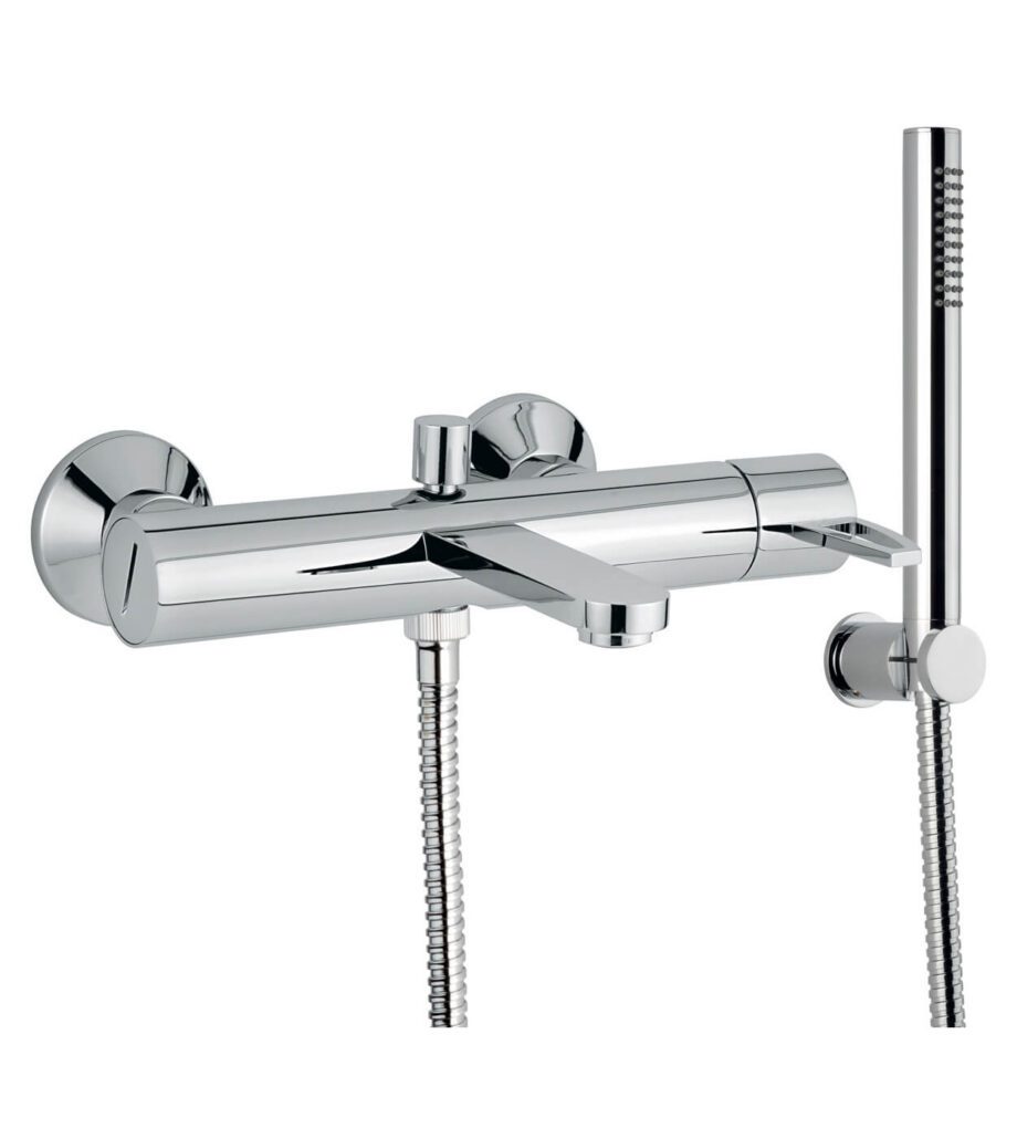 Badkarsblandare Emmevi Ade 78001, krom, hålad spak, blandare + duschset Badkarsblandare Emmevi Ade 78001 – 4