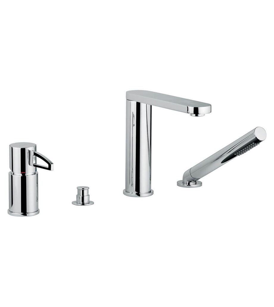 Badkarskantsblandare Emmevi Ade 78120, 4 hål – 2