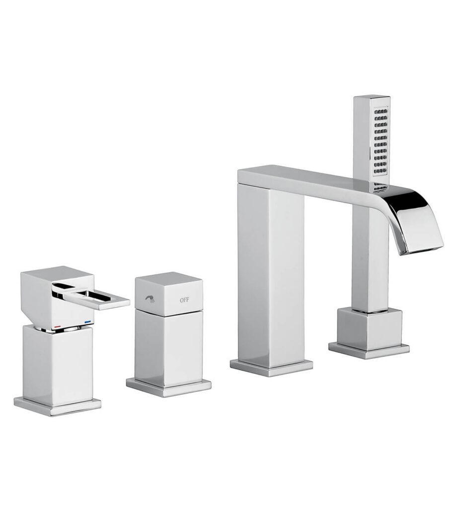 Badkarskantsblandare Emmevi Siris 47120, 4 hål, krom, hålad spak Badkarskantsblandare Emmevi Siris 47120, 4 hål – 3