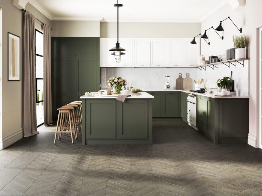 Chevronparkett ek Esta Nordic S Lava Grey extra mattlackad – 3