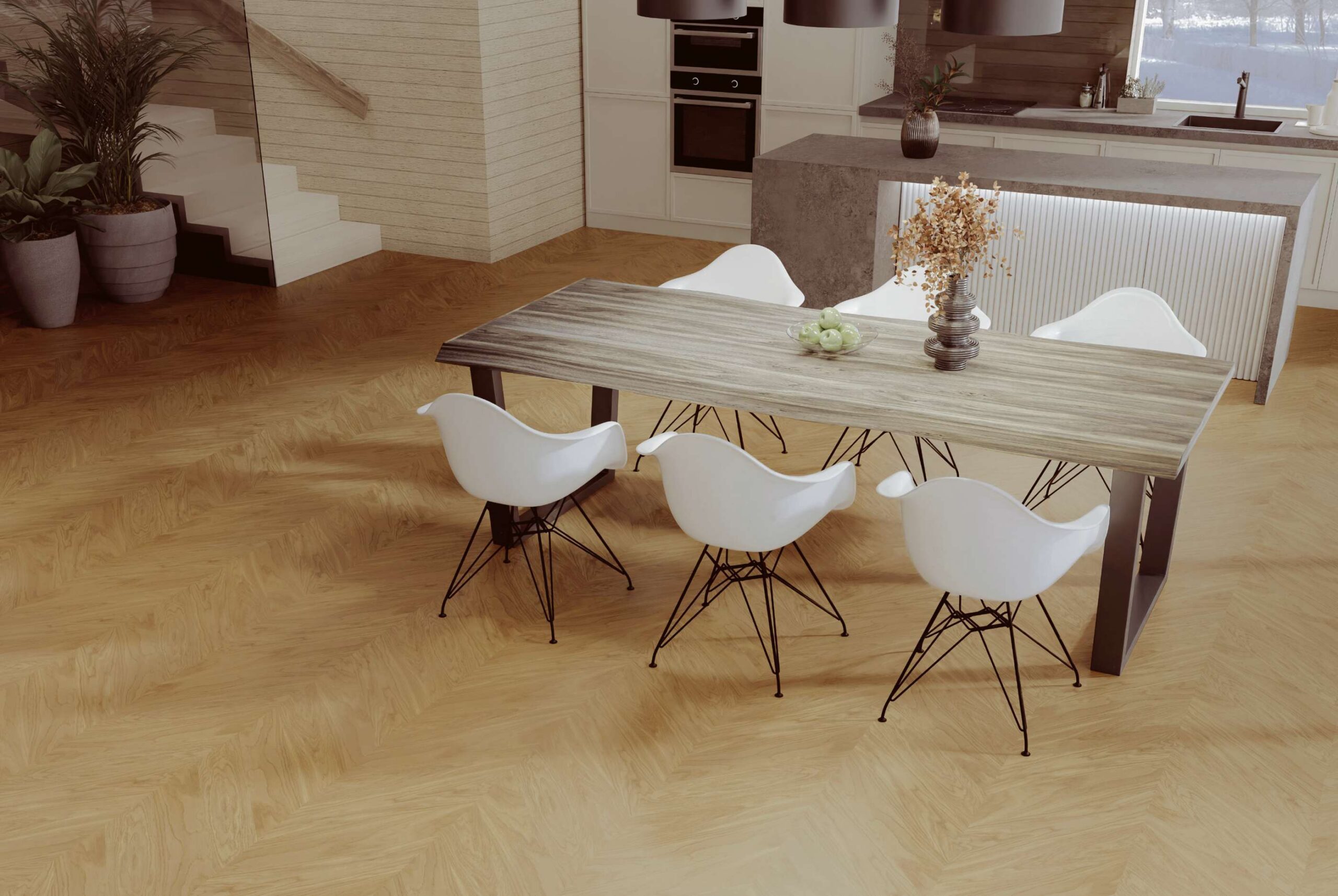 Chevronparkett ek Esta Nova Eco Elite extra mattlackad – 3