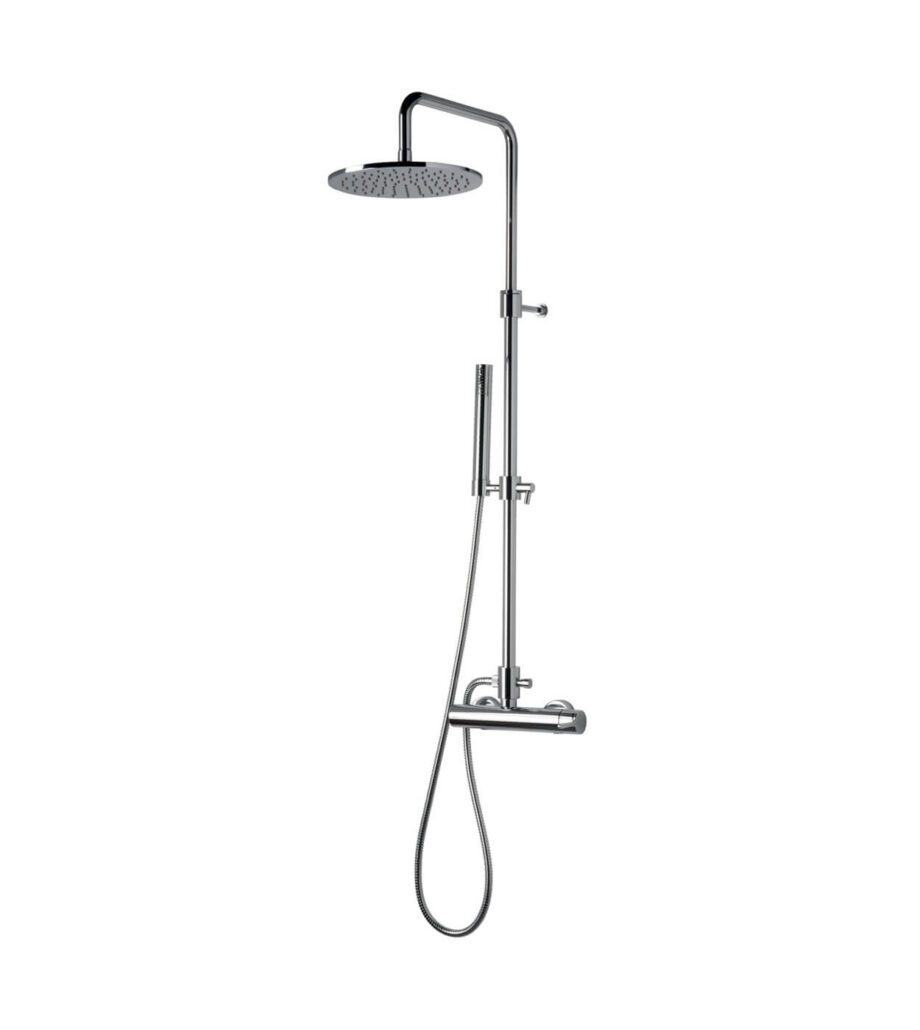 Duschset med blandare Emmevi Filobrass 8500284, takdusch Ø 250 mm
