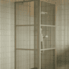 Duschhörna Hietakari Bläk 760 Tokyo, fast vägg + svängdörr – 5
