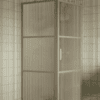 Duschhörna Hietakari Bläk 760 Tokyo, Sand-ram, räfflat glas (Reeded)