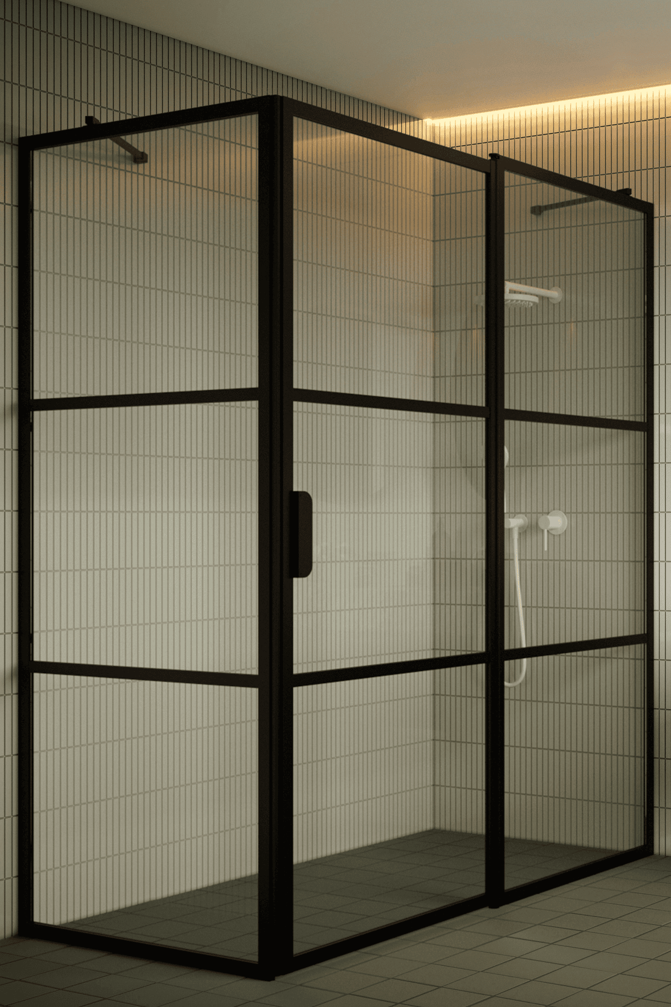 Duschhörna Hietakari Bläk 761 Tokyo, svart ram, klart glas Duschhörna Hietakari Bläk 761 Tokyo, svart ram, klart glas