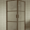 Duschhörna Hietakari Bläk 762 Tokyo, Mocha-ram, räfflat glas (Reeded) Duschhörna Hietakari Bläk 762 Tokyo, Mocha-ram, räfflat glas (Reeded)