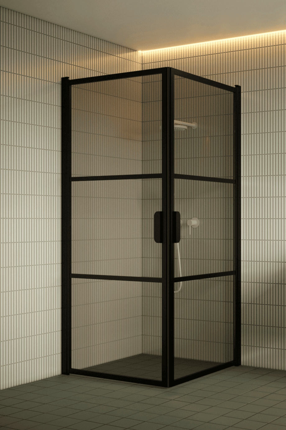 Duschhörna Hietakari Bläk 762 Tokyo, svart ram, bronsfärgat glas Duschhörna Hietakari Bläk 762 Tokyo, svart ram, bronsfärgat glas
