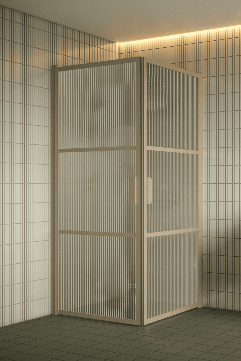 Duschhörna Hietakari Bläk 762 Tokyo, Sand-ram, räfflat glas (Reeded) Duschhörna Hietakari Bläk 762 Tokyo, Sand-ram, räfflat glas (Reeded)