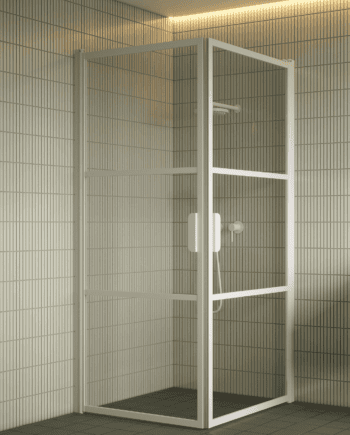 Duschhörna Hietakari Bläk 762 Tokyo, svängdörr + svängdörr