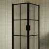 Duschhörna Hietakari Bläk 767 Paris, svart ram, räfflat glas (Reeded) Duschhörna Hietakari Bläk 767 Paris, svart ram, räfflat glas (Reeded)