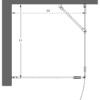 Duschhörna Hietakari Forma 368 – måttritning