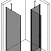Duschhörna Hietakari Forma 370 – 3D-ritning 2