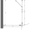 Duschhörna Hietakari Forma 374 – måttritning