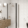 Duschhörna Hietakari Infinia 251, svart ram, klart glas Duschhörna Hietakari Infinia 251, fast vägg + svängdörr – 5