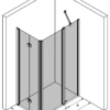 Duschhörna Hietakari Infinia 260 – 3D-ritning
