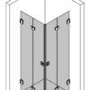 Duschhörna Hietakari Vetro 546 – 3D-ritning