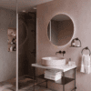 Duschvägg med teleskopstöd Hietakari Infinia 111, aluminiumram, grått tonat glas Duschvägg med teleskopstöd Hietakari Infinia 111, aluminiumram, grått tonat glas