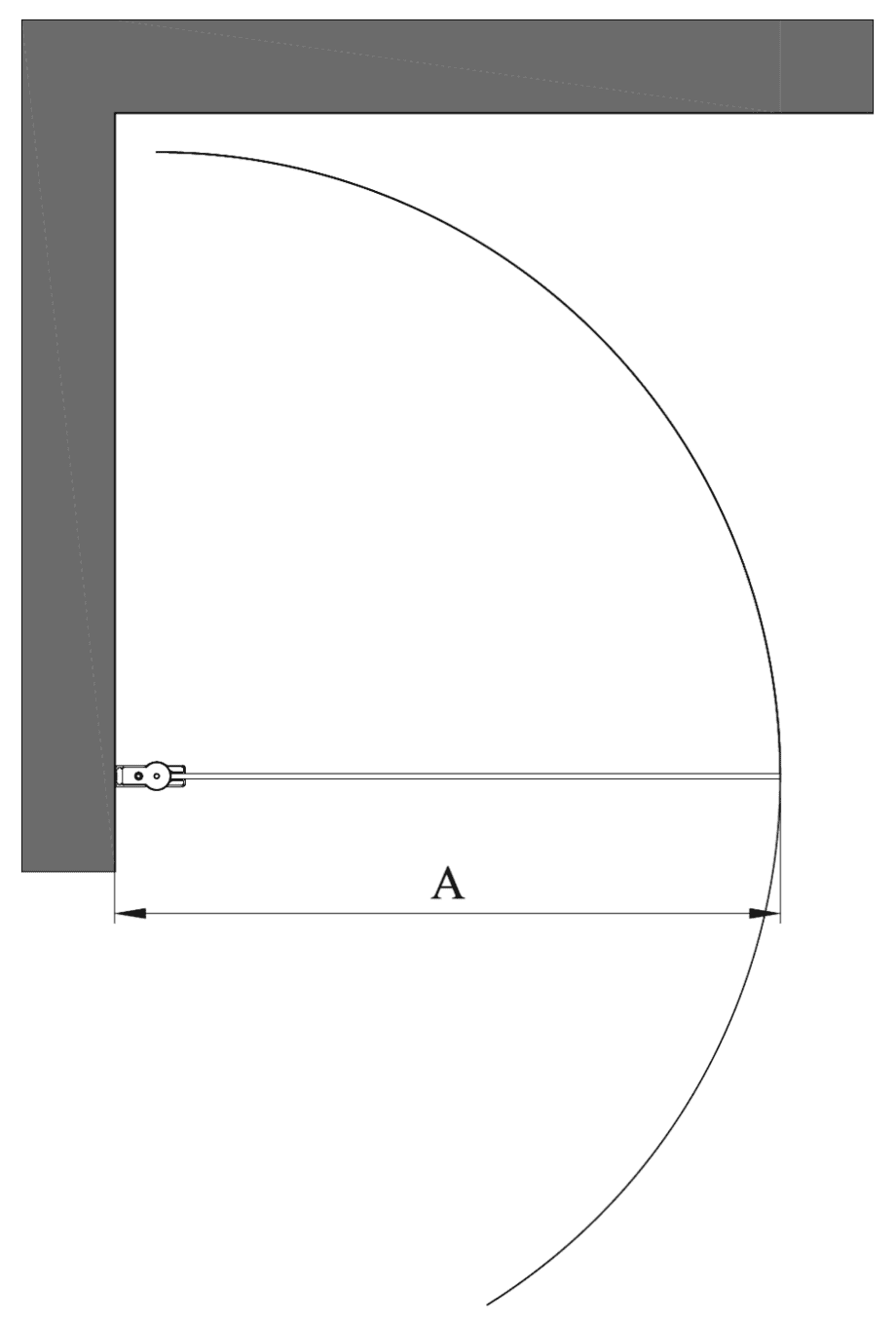 Svängbar duschdörr Hietakari Infinia 212 – 2