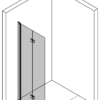 Vikbar duschvägg Hietakari Infinia 213 – 3D-ritning Vikbar duschvägg Hietakari Infinia 213 – 3D-ritning