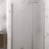 Vikbar duschdörr med fast del och väggmagnet Hietakari Infinia 236, aluminiumram, Chinchilla mönstrat glas Vikbar duschdörr med fast del och väggmagnet Hietakari Infinia 236, aluminiumram, Chinchilla mönstrat glas